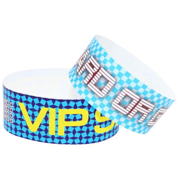 Temperature Resistant Colored Paper Wristbands With Custom Logo Waterproof
