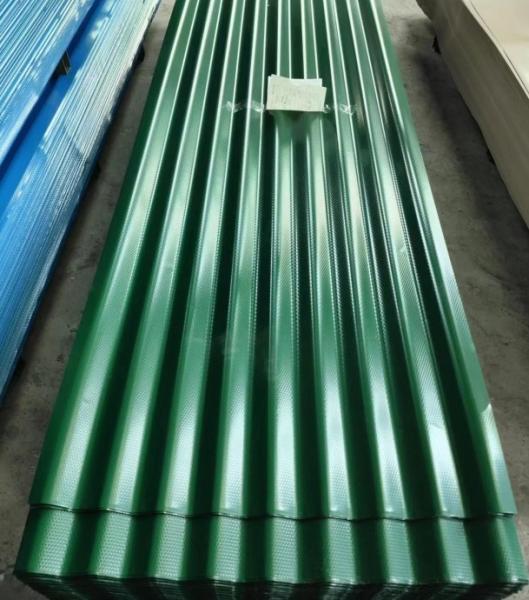 6m PPGI galvanisée feuille de toiture en acier ondulé en aluminium zinc couleur métallique
