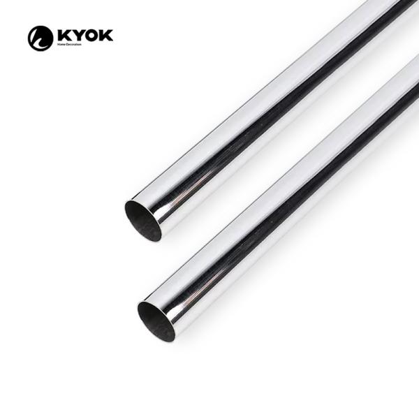 Multicolor Shower Curtain Rod  28mm Diameter Plating Treatment