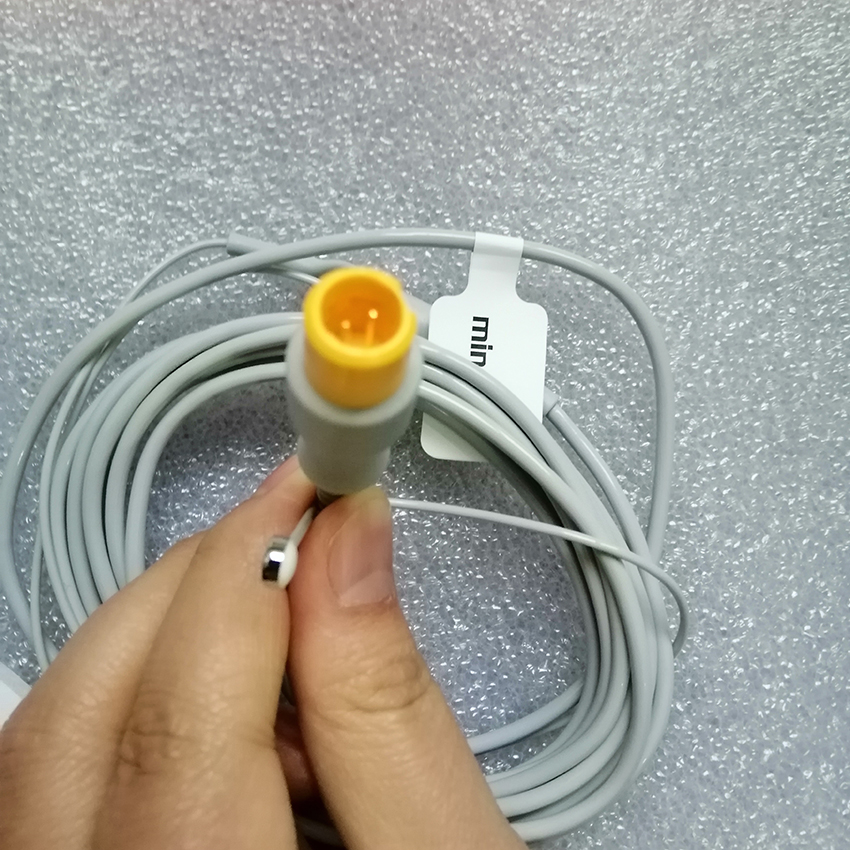 Оригинальный Mindray 2pin многоразовый зонд температуры поверхности кожи MR403B MR404B