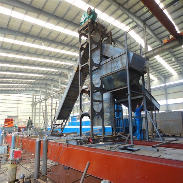 JC-3000 Ladder Winch Bucket Chain River Sand Dredger 400m3/h Output