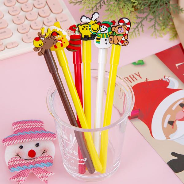 Christmas Series Neutral Pen 0.5mm Black Water based Cartoon Gift Gel Pen