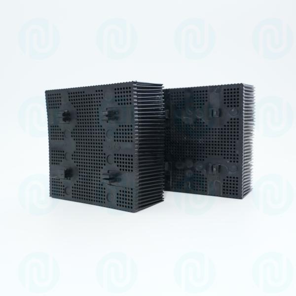 92910001 Blocs de poils 1.6 Poly Round Foot Noir PP Nylon Pour Cutter Gerber