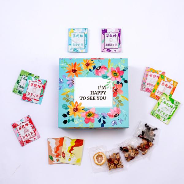 Snack Custom Logo Printing Magnetic Folding Box for Tea Coffee Dessert Gift Packaging