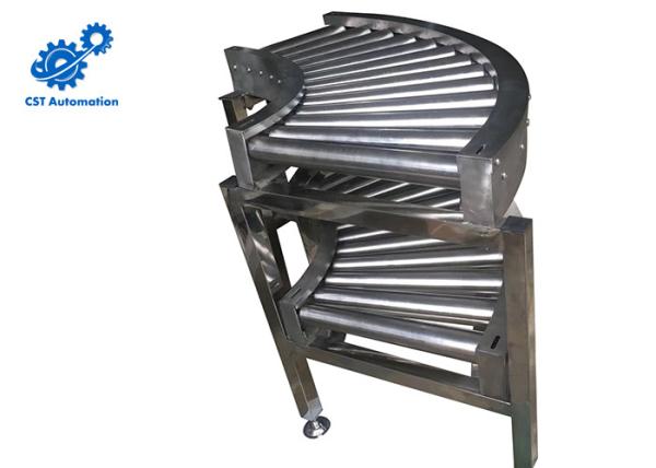 Wear Resistance 180 Degree Belt Conveyor , Stainless Steel Belt Chain Conveyor