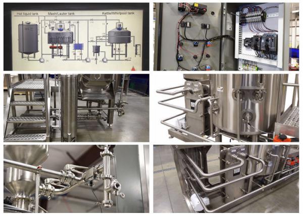 Automatic 2 Vessel Brewhouse Two Vessel Brewing Electricity Heating Energy Saving