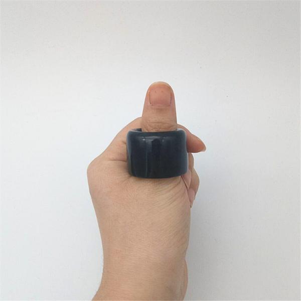 Customized Natural Nephrite Jade Ring for Men Polished Technique