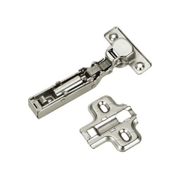Nickel Plated Self Closing Cabinet Hinges , Full Overlay Cupboard Door Hinges