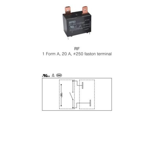 Реле RF-SS-124DMF силы терминала 250 24V 20A держателя PCB для контрольной панели