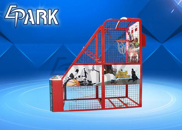 Coin Operated Amusement Sports Redemption Game Machine / Basketball Shooting Video Arcade Equipment