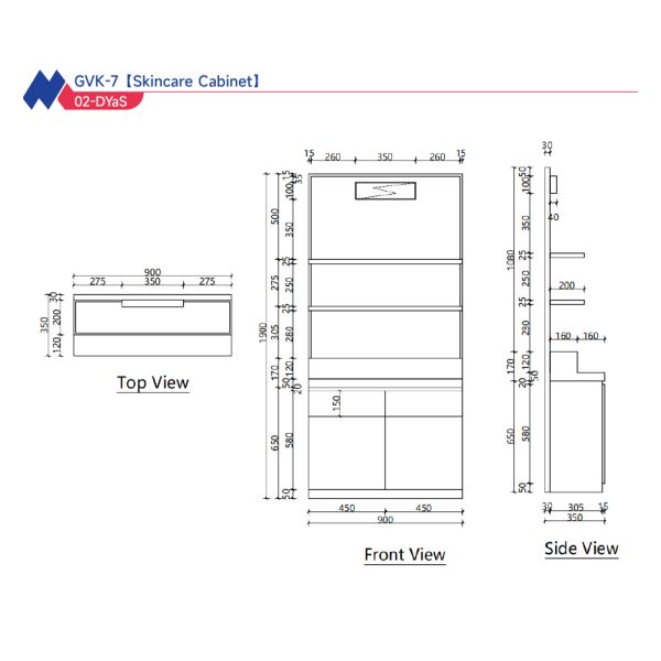Skincare Store Display Furniture Cosmetic Shop Cabinet with LED Lightbox for Perfume Shop Fitting and Beauty Shop Display Fixtures