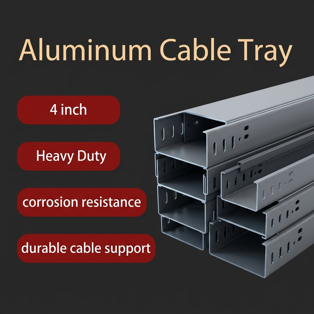 Aluminum 100mm Heavy Duty Cable Tray Carrying Multiple Rows Hv Cables Or Dense