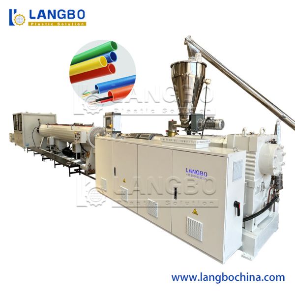 55KW PVC Pipe Extruder Machine with Conical Twin Screw for Water Supply Pipe Production