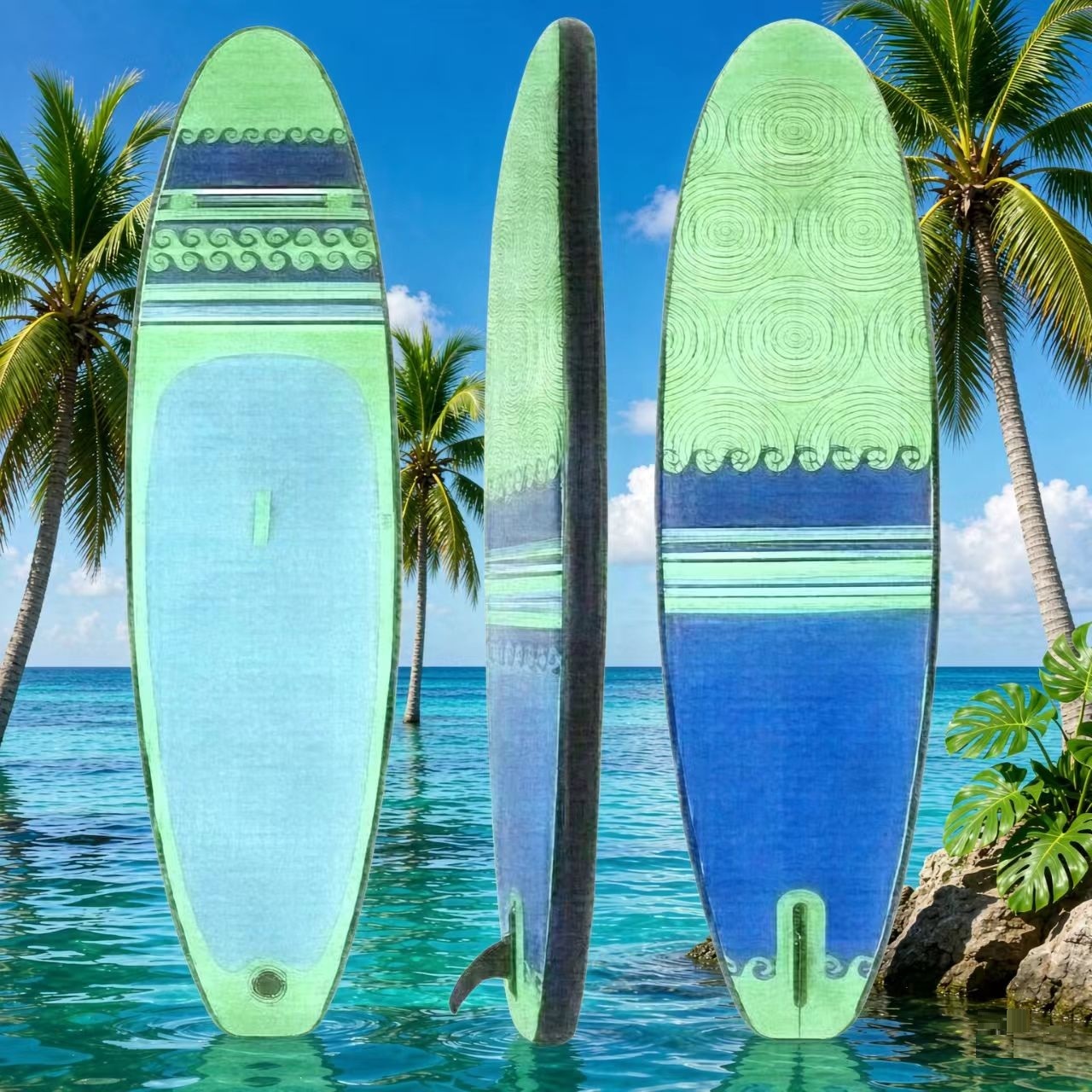 Factory supply Foldable Inflatable PVC Stand-Up Paddleboard (SUP) for Adult