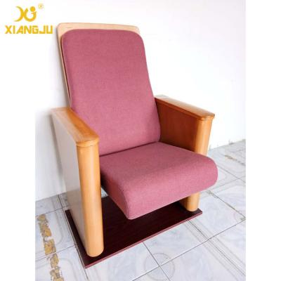 Customized Metal Floor Mounted Polywood Stand Theater Chairs For Church Halls