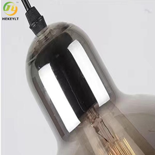 Украшение D17cm x H25cm круглого нордического света шкентеля стекла E26 крытое