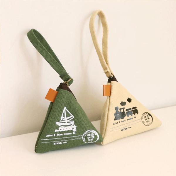 PERSONALITY CREATIVE RETRO ZONGZI COIN PURSE FEMALE MINI CANVAS ART CUTE COIN BAG KEY BAG