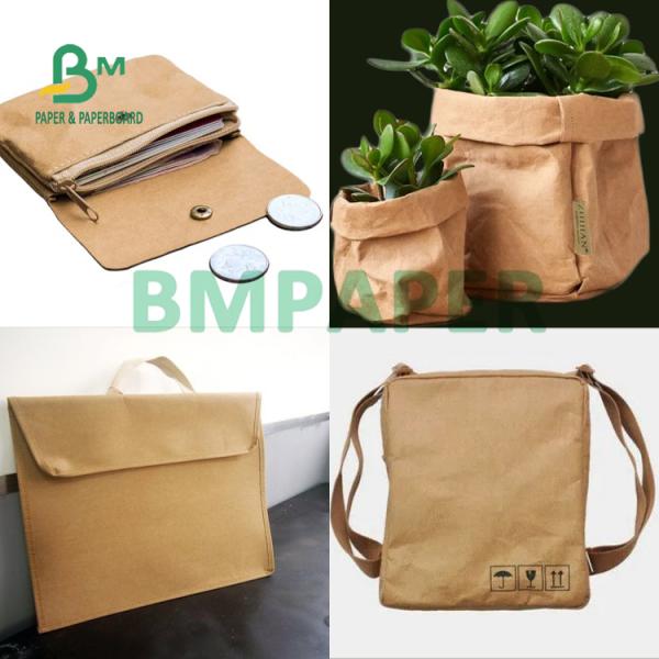 0.5mm Sewable wahsable kraft paper fabric wear resistance for wallets 0.5 mm Résistance à l'usure du tissu de papier kraft pour portefeuilles