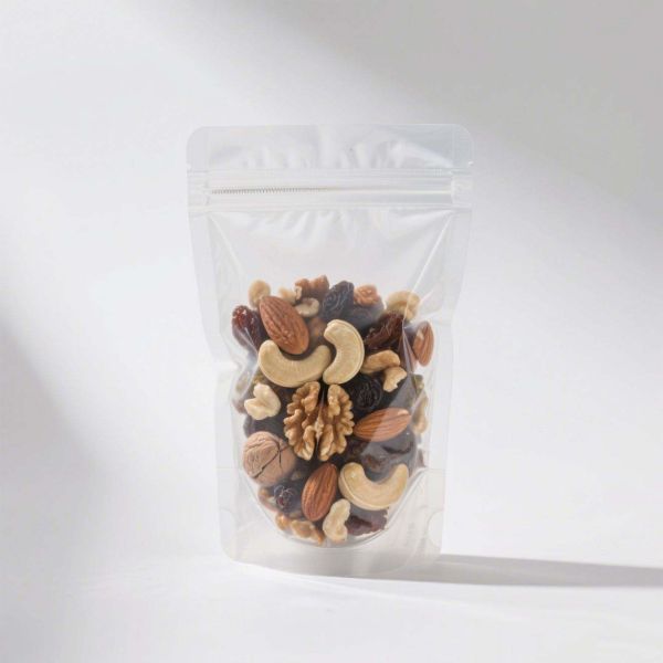 Customizable Plastic Clear Transparent/Frosted Food-Grade Stand-Up Self-Sealing Bags For Food Packaging
