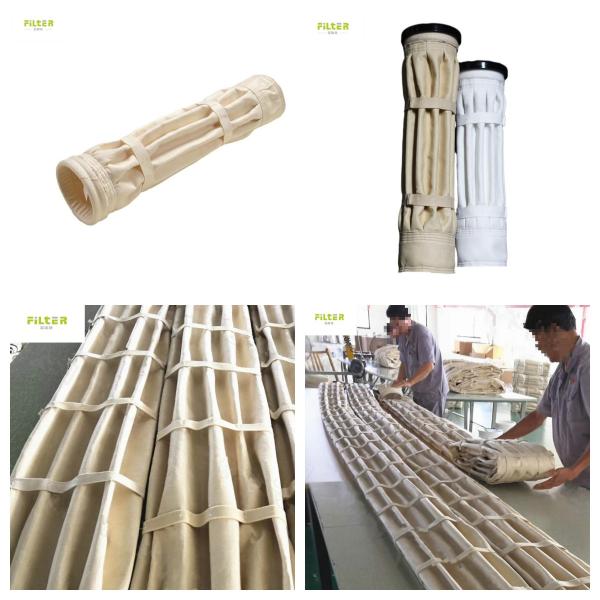 Nomex Pleated Industrial Dust Filter Bags For Cement Plant