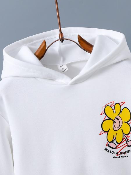 100%Cotton Kids Hoodies Sweatshirts Silk Screen Printing For Outdoor