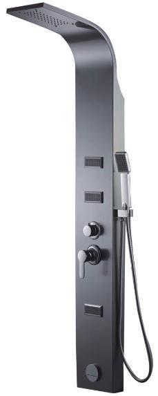 Stainless Steel Bathroom Shower Wall Panels With Mixer Tap Anti - Erosion