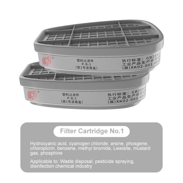 The factory sells 6003 organic vapor acidic gas cylinder activated carbon filter and 6200, 6800, 7502 reusable gas masks.