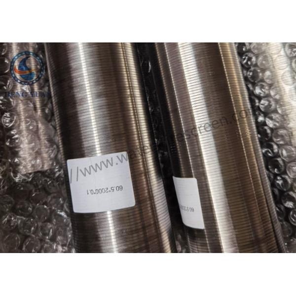 Ss 316l 60.4mm Diameter Wedge Wire Screen Tube 0.4mm Slot