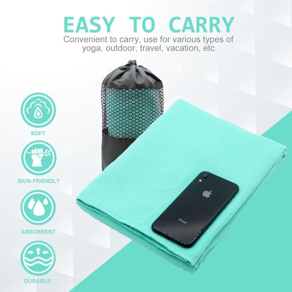 Custom Quick Dry Super Absorbent Yoga Fitness Gym Travel Towel Soft Lightweight Microfiber Wholesale Microfiber Yoga Towel