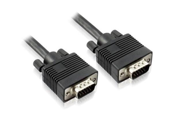 VGA Male to Male 5 Metre Black Cable for PC Laptop to TFT Monitor LCD TV Lead
