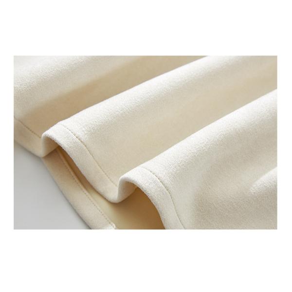 Men's Winter 2023 Suede Solid Color Long Sleeve Shirt with Pockets and Loose Fit Style