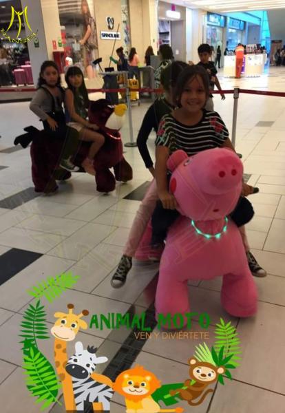 Hansel  zoo park animal walking plush battery motorized plush animal for amusement park