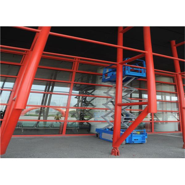 12m Self Propelled Scissor Lift Elevated Single Person Storage Battery Power