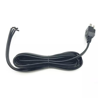 Padrão dos EUA 3 Pin Plug Half Stripped E.U. do cabo do cabo da fonte da alimentação CA 16AWG