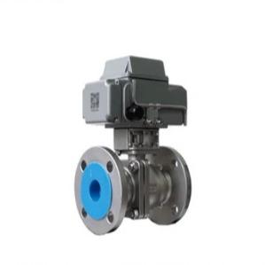 SS316 Pn16 V Port Ball Valve DN15 - DN200 With Electric Regulation Actuator