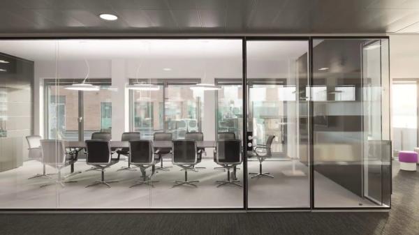 Factory Price Aluminium Dividers Tempered Glass Office Partition