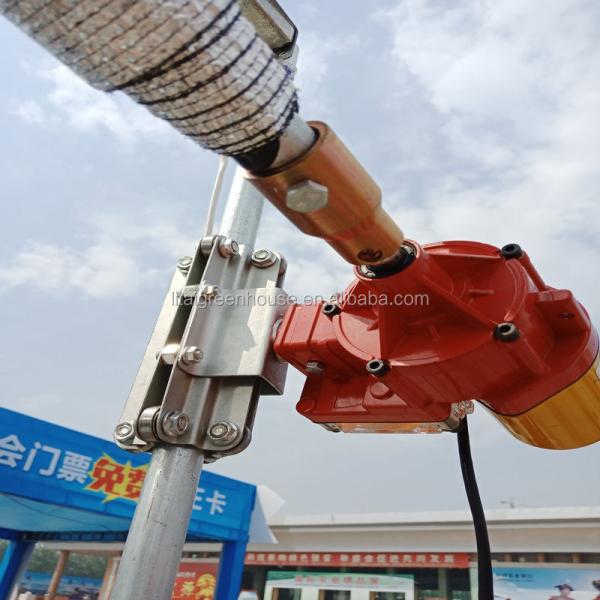 Маленький электрический ролл-ап-мотор для многоразового тепличного фильма