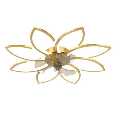 Fábrica mayorista Arte de la moda con varias cabezas Petal Inverter Ventilador de luz para el salón Dormitorio