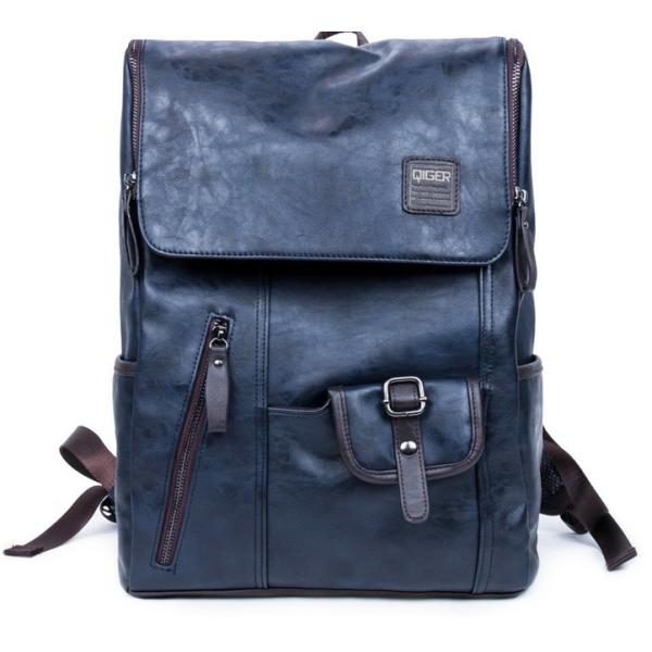 M new winter pu leather shoulder bag backpack student book bags European and American fashion retro casual