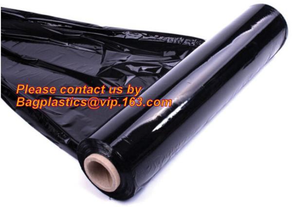 Blue Color Hand Bundling Stretch Wrap Plastic Film, Construction films, building film, agriculture film, poly sheeting