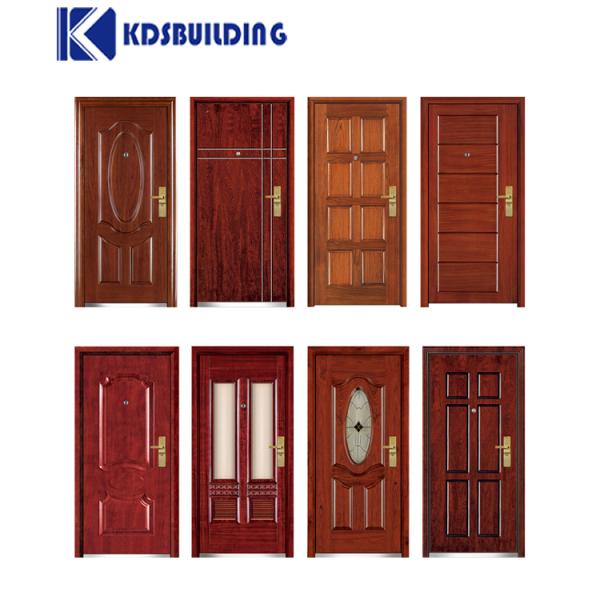 Casa de madeira porta única Casa Hotel Interior à prova de balas Porta da frente