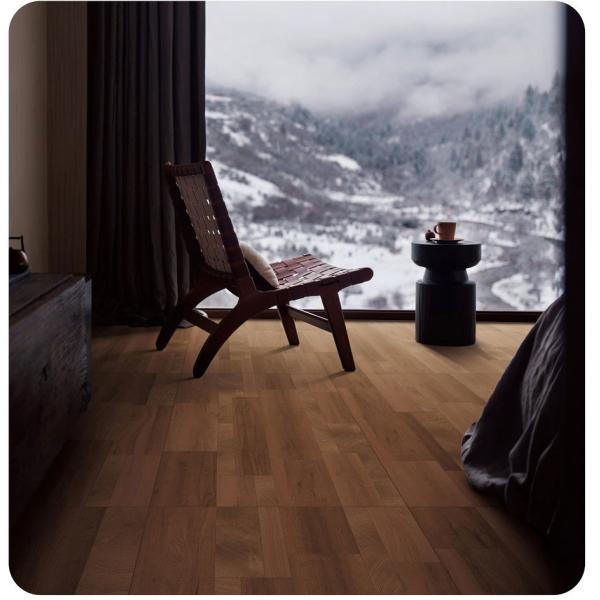 AAA Grade Wooden Porcelain Tile 600x1200mm Tan Clay Indoor Floor