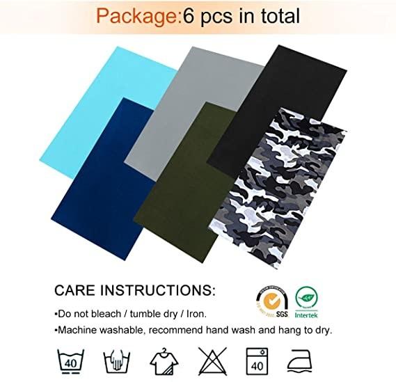 Logo Print Cotton Seamless Custom Tubular Plain Bandanas