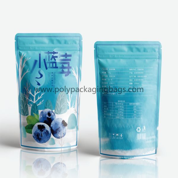 Moisture Proof Frosted Matte Recyclable Ziplock Food Packaging