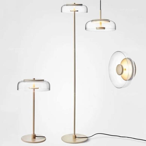 360 Degree Beam Angle Dinning Room 23*7cm Glass Pendant Light