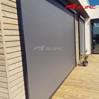 Eléctrico impermeable exterior persianas de rodillo con cremallera persianas de pista Patio Roll Up Shade Ventana