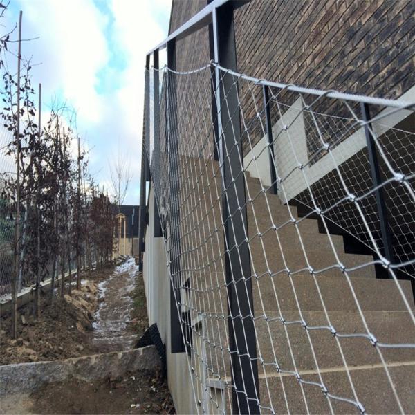 High Strength Stainless Steel Balustrade Mesh With Unique Flexibility / Brightness