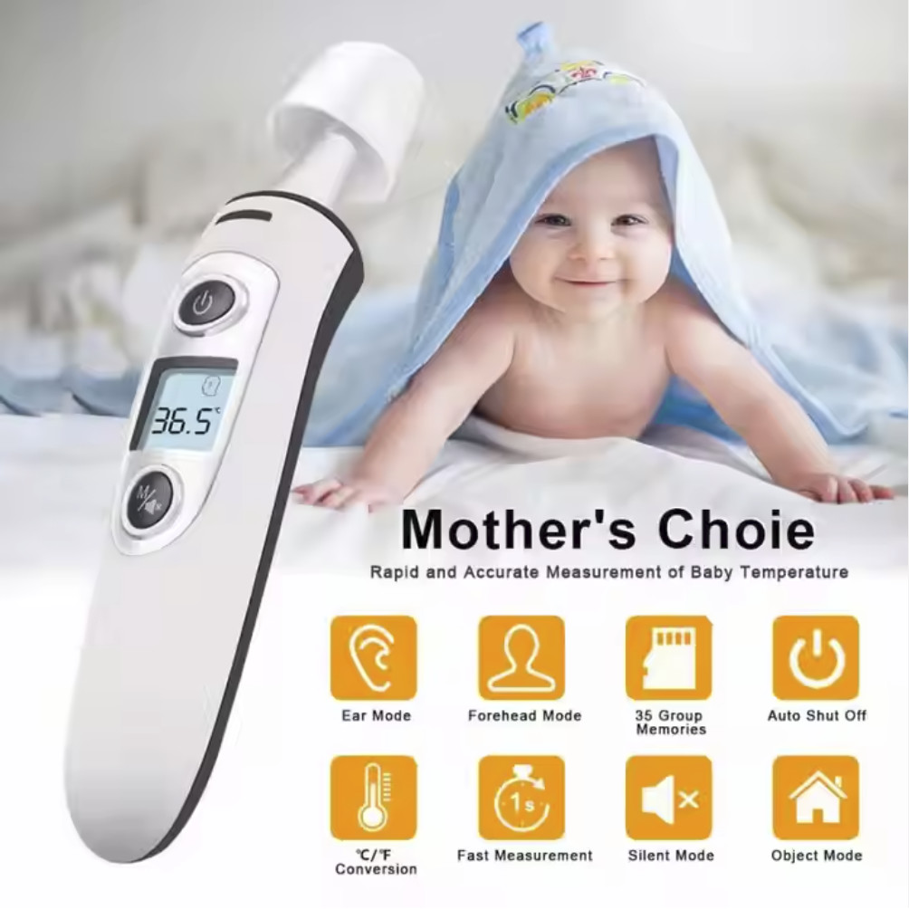Handheld Non Contact Human Body Infrared Thermometer 2 AAA Batteries For Home