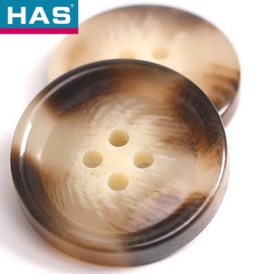 Eco Friendly Round Shape Button 28mm Four Hole Button Customized