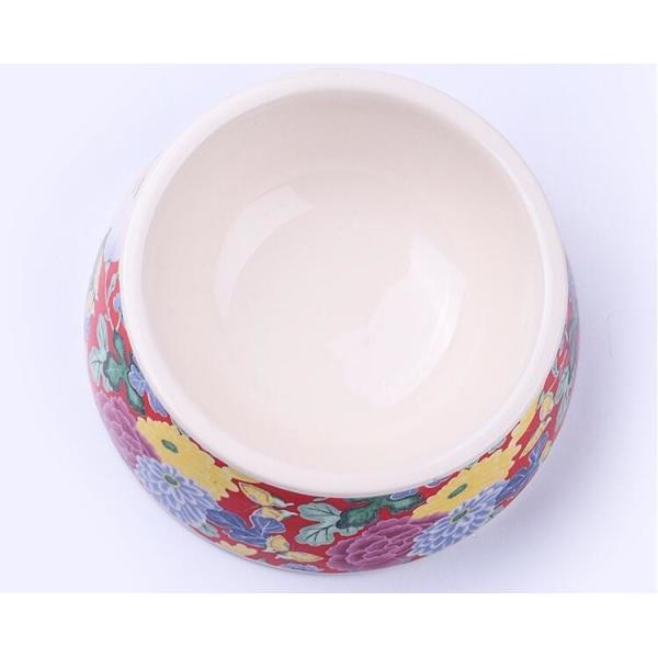 Lovely Personalized portable pet dog food water bowl ceramic plastic, Drink Dispenser Dog Cat Feeder Water Bowl, pet bow